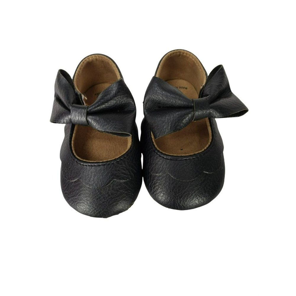 MYGGPP black‎ infant Dress Shoes With Bow Mary Jane